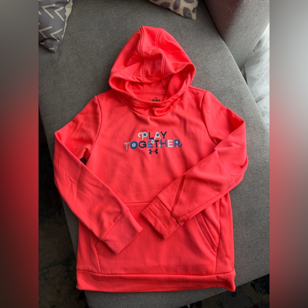 Under Armour Pink Hoodie with Logo